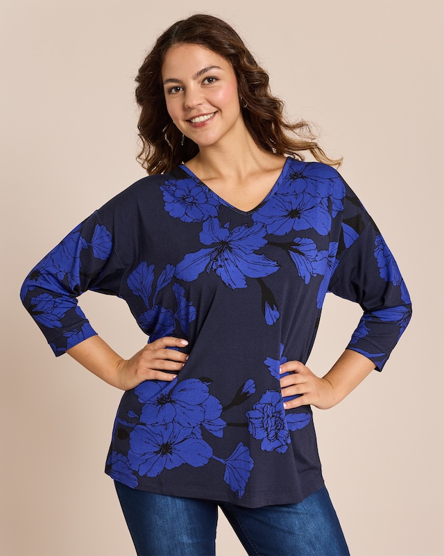 Shirt mit Fledermausarm