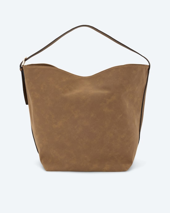 Produktabbildung für XL-Beuteltasche Kunst-Velourleder
