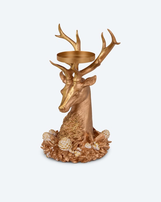 Produktabbildung für Stumpenkerzenhalter "Hirsch", hoch