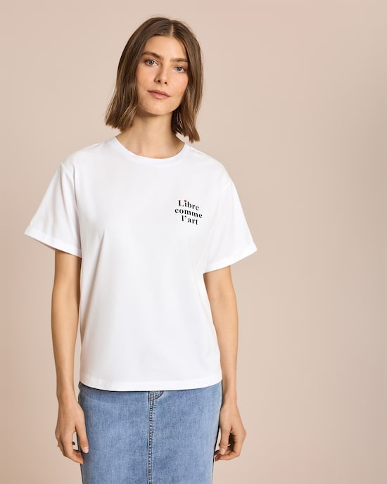 Produktabbildung für Doppelpack-Shirt mit Slogan