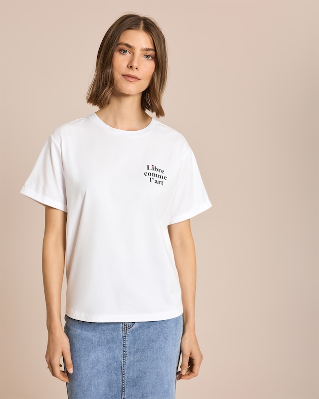 Doppelpack-Shirt mit Slogan
