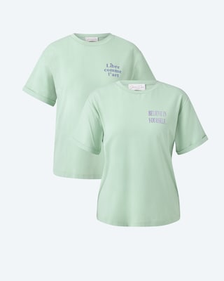Produktabbildung 2 für Doppelpack-Shirt mit Slogan