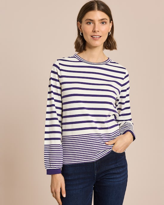 Produktabbildung für Streifen Shirt Langarm
