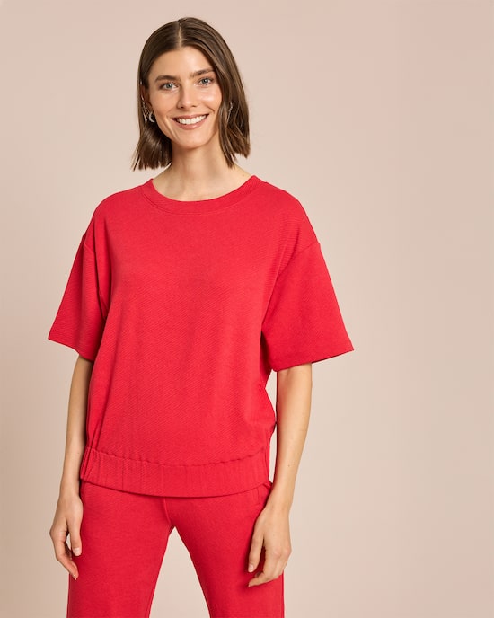 Produktabbildung für Jersey Shirt mit Struktur