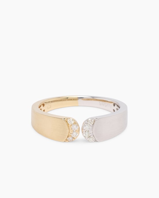 Produktabbildung für Bicolor-Brillantring 0,10 ct