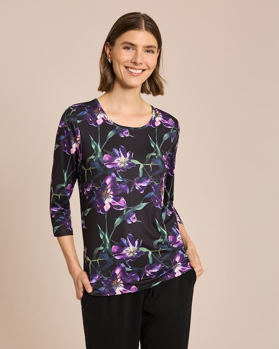 Produktabbildung für Shirt mit Liliendruck