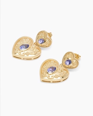 Produktabbildung 2 für Ohrstecker mit Tansanit AAA+