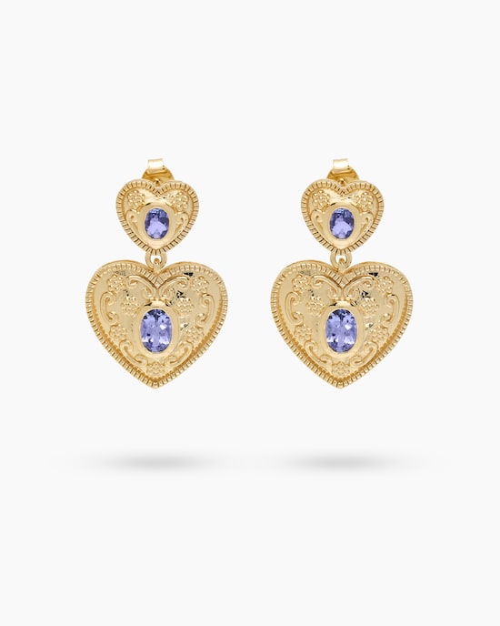 Produktabbildung für Ohrstecker mit Tansanit AAA+