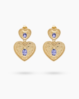 Produktabbildung 1 für Ohrstecker mit Tansanit AAA+