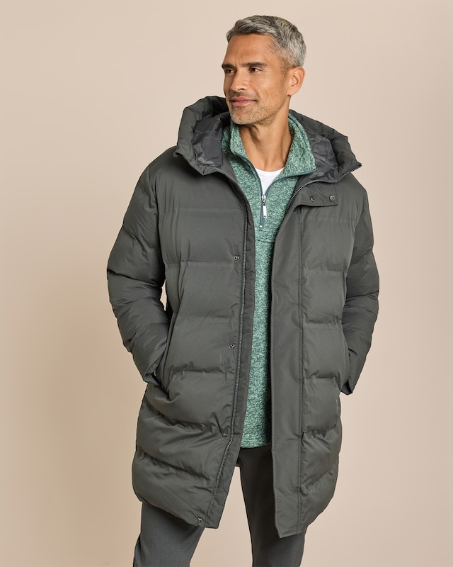 Steppmantel mit Kapuze