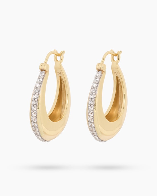 Produktabbildung für Creolen mit Zirkon