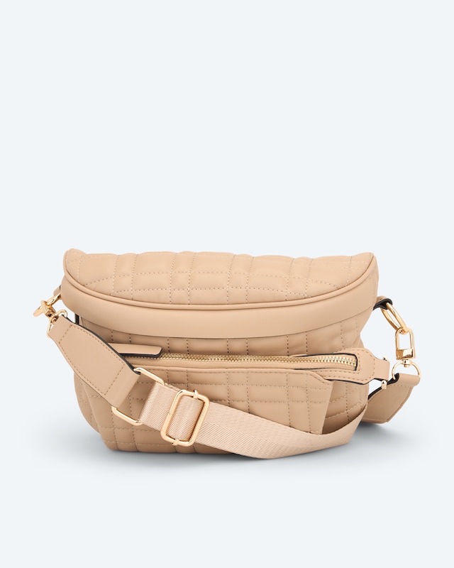 Umhänge- und Gürteltasche, gesteppt