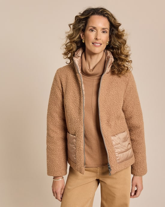 Produktabbildung für Bouclé-Jacke zum Wenden