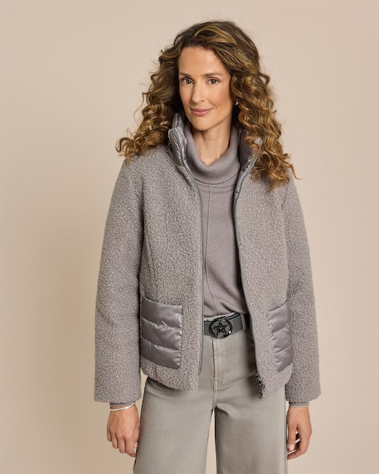 Produktabbildung für Bouclé-Jacke zum Wenden