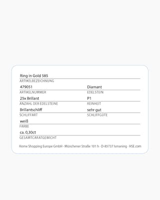 Produktabbildung 5 für Brillantring ca. 0,30 ct