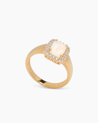 Produktabbildung 4 für Ring mit Opal und Zirkon