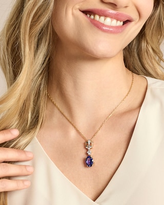 Produktabbildung 4 für Anhänger mit Tansanit AAAAA & Brillanten