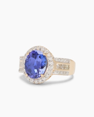 Produktabbildung 2 für Ring mit Tansanit AAAAA + Brillanten