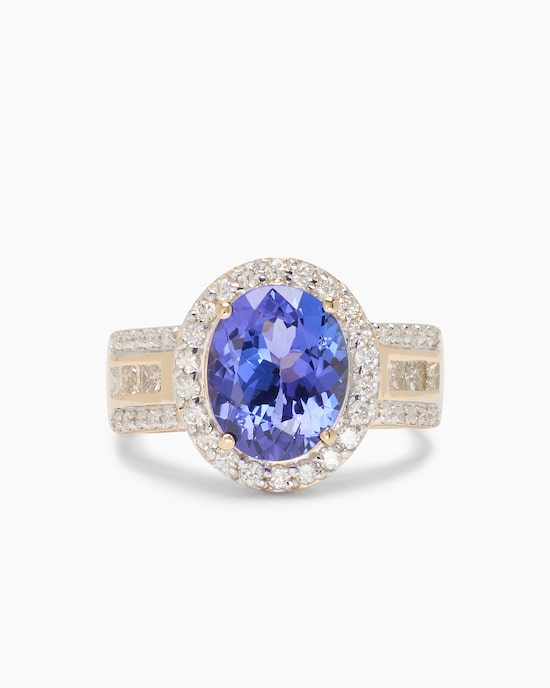 Produktabbildung für Ring mit Tansanit AAAAA + Brillanten