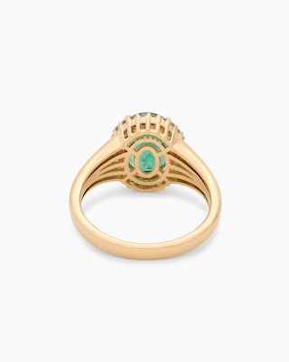 Produktabbildung 3 für Ring mit Sambia Smaragd + Brillanten