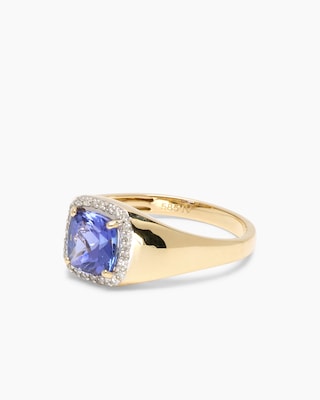 Produktabbildung 2 für Ring mit Tansanit AAAAA & Brillanten