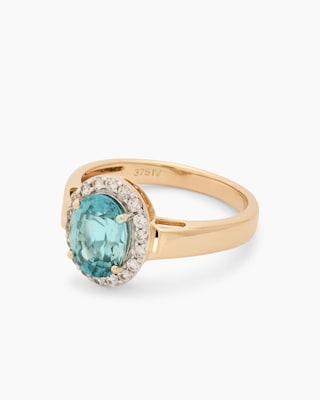 Produktabbildung 2 für Ring mit blauem Zirkon