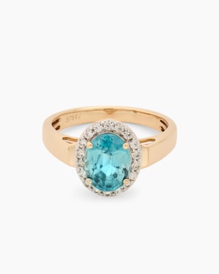 Produktabbildung 4 für Ring mit blauem Zirkon