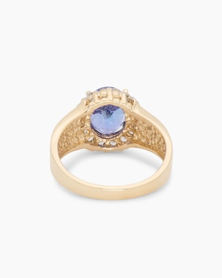 Produktabbildung 3 für Ring mit Tansanit AAAA+ und Saphiren