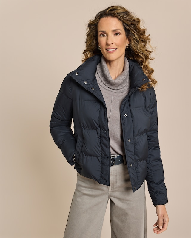 Steppjacke mit Stehkragen