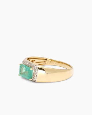 Produktabbildung 2 für Ring mit Smaragd und Diamanten