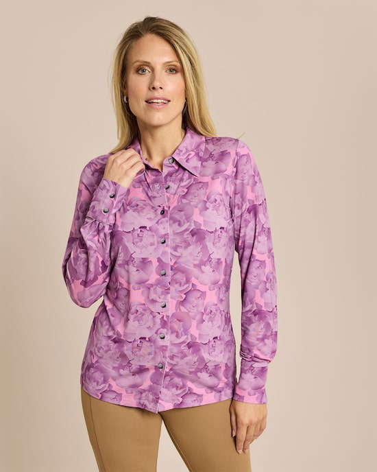 Produktabbildung für Blusenshirt Rosendruck