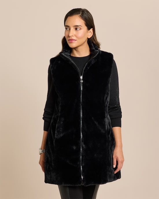 Produktabbildung für Webpelzweste zum Wenden