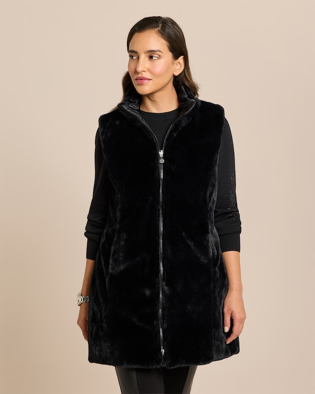 Webpelzweste zum Wenden