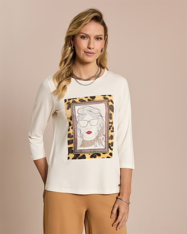 Statementshirt mit Skizze