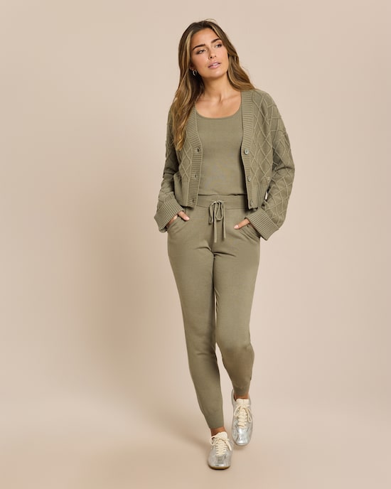 Produktabbildung für 3tlg. Strickset mit Zopfmuster