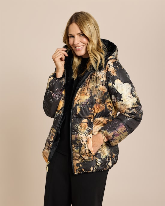 Produktabbildung für Steppjacke Wendejacke Animalprint