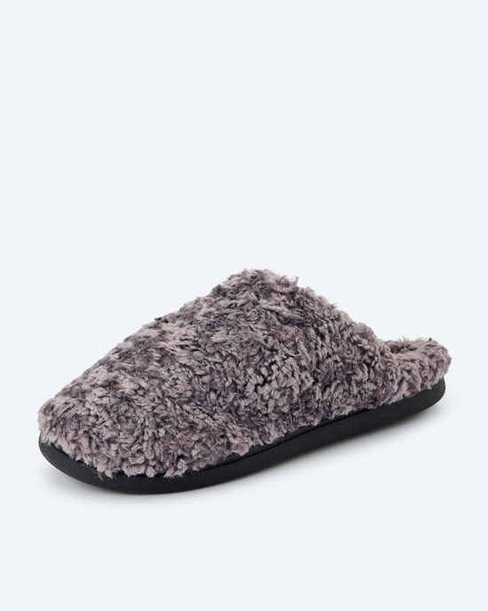 Produktabbildung für Hausschuhe aus Teddy-Plüsch
