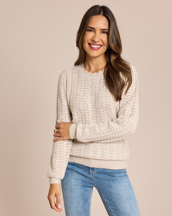 Produktabbildung für Pullover mit Glitzergarn
