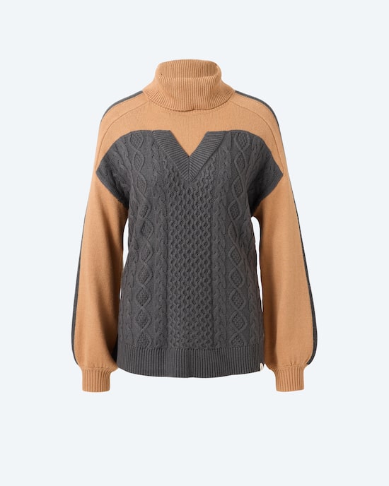 Produktabbildung für Pullover mit Zopfmuster