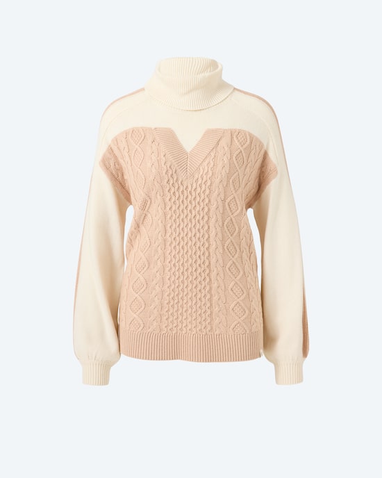 Produktabbildung für Pullover mit Zopfmuster