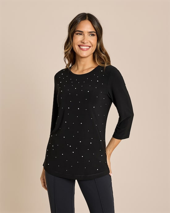 Produktabbildung für Shirt mit Strassdeko
