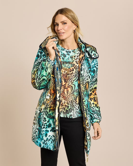 Produktabbildung für Daunen Jacke mit Print