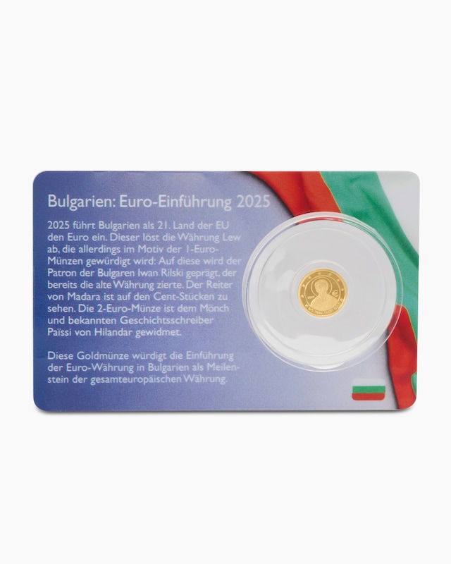 Gold Obsoletprägung Euro Bulgarien