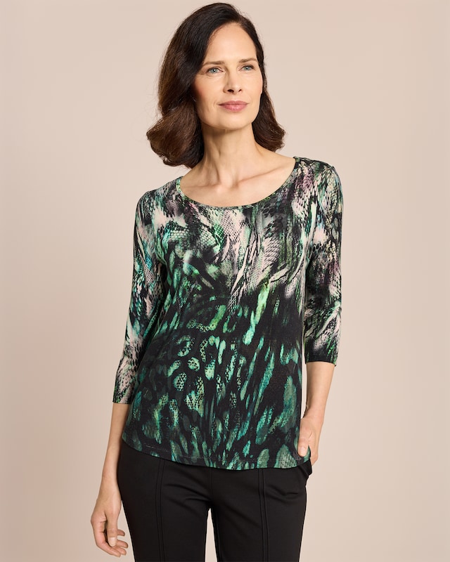 Shirt mit Schlangenprint
