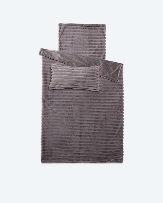 Wendebettwäsche in Kaninchenfell-Optik, 3tlg.