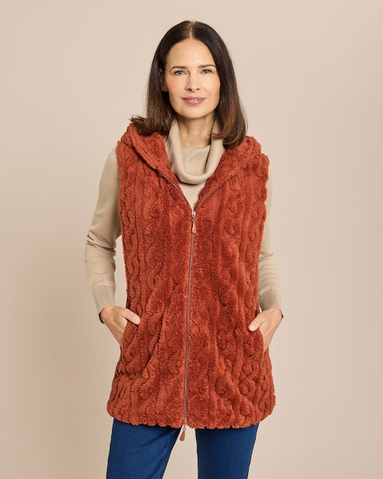 Produktabbildung für Flauschweste mit Struktur