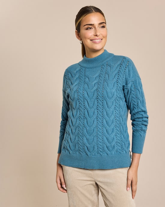 Produktabbildung für Pullover mit Zopfmuster