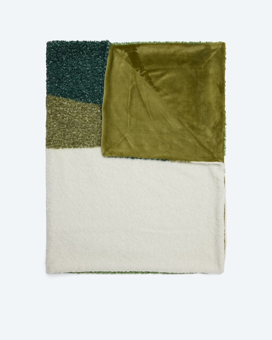 Produktabbildung für Wendedecke in Teddy-Optik "Ahorn"