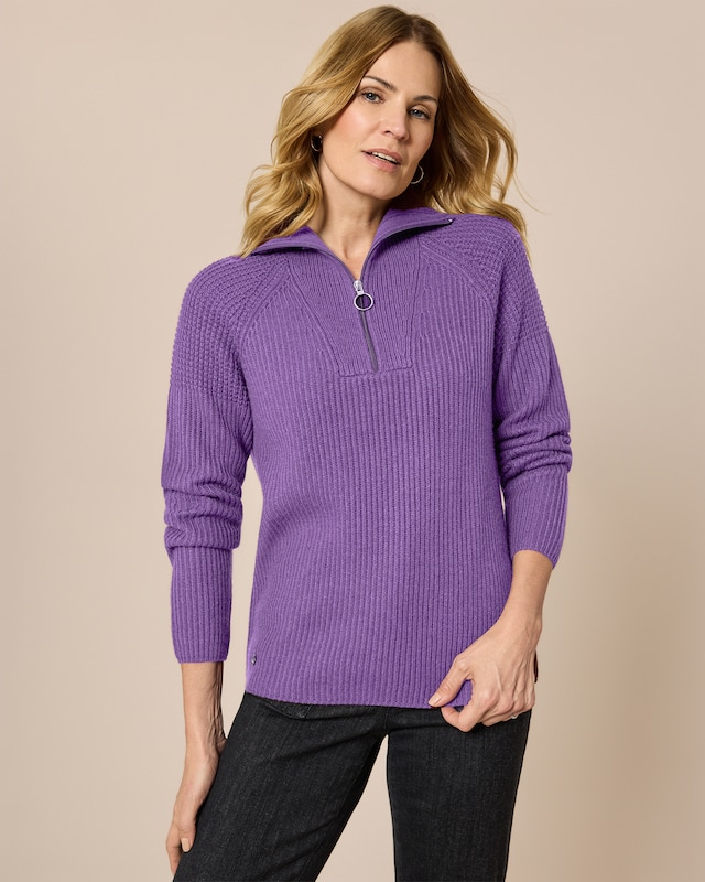 Pullover mit Reißverschluss