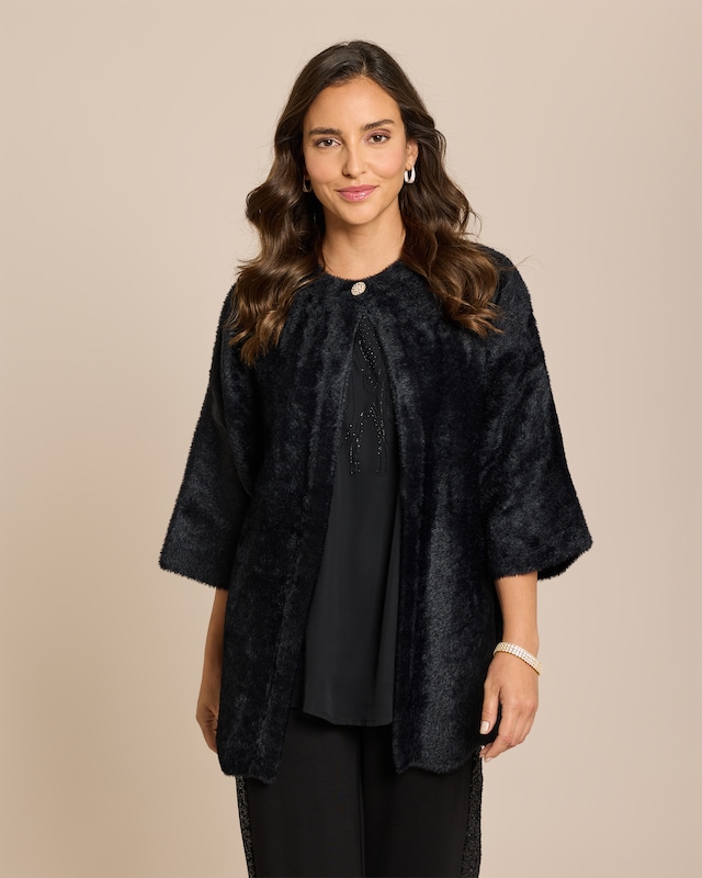 Cardigan mit Schmuckknopf